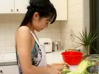 Asian Housewife's Interrupted Dinner Turns into a Steamy XXX Nippon Fuck