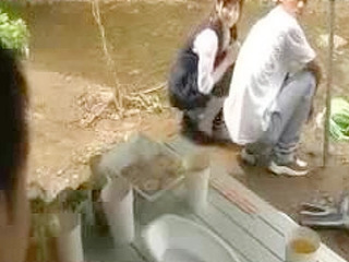 Naughty stepdaughter pees shyly but gets caught on cam by daddy!