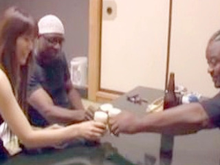 Double fucked by massive nippon cocks