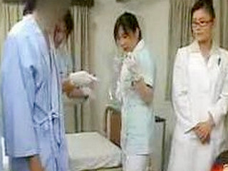 Fucking a nippon doctor's bizarre handjob technique for measuring your dick!